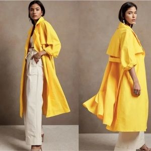 Banana Republic Opera Coat Bright Yellow XL